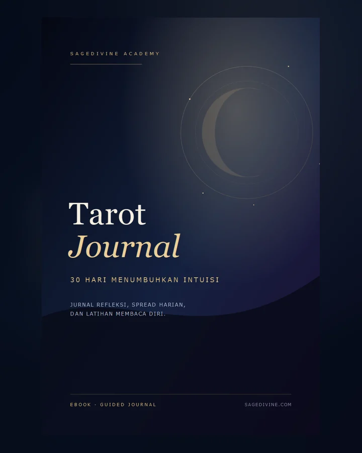 Cover Tarot Journal: 30 Hari Menumbuhkan Intuisi