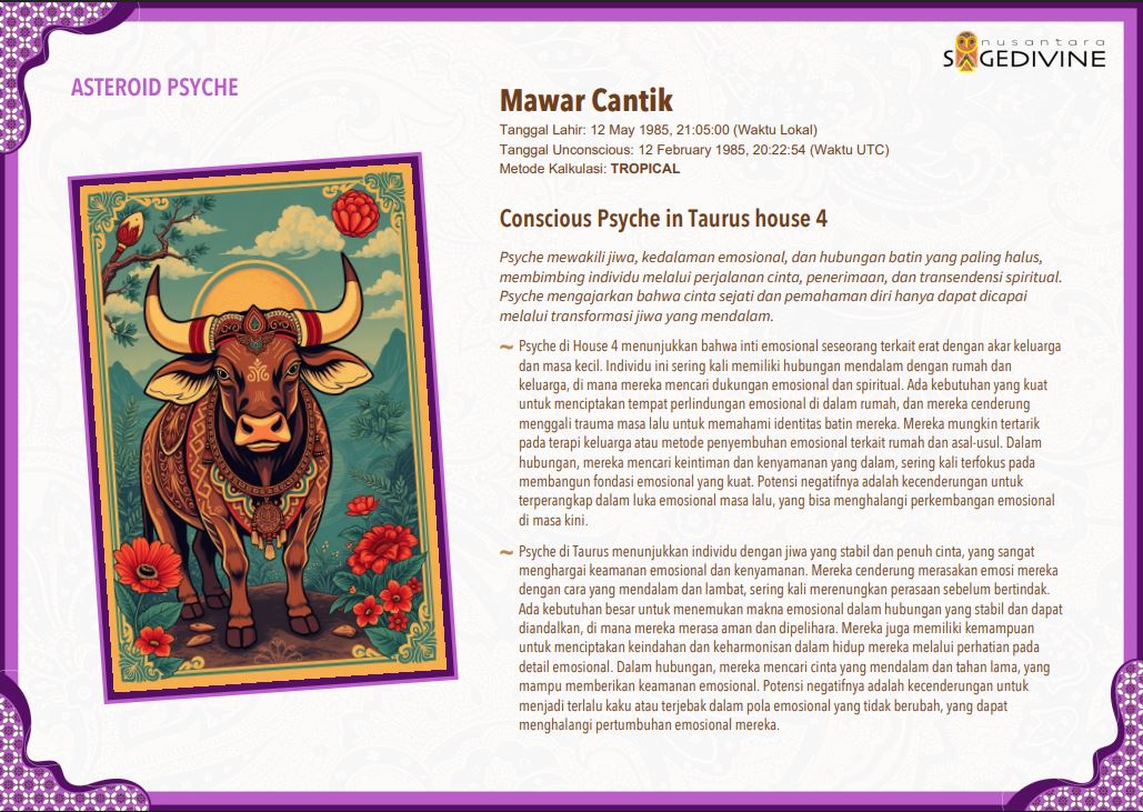 Nusantara Asteroids Astrology